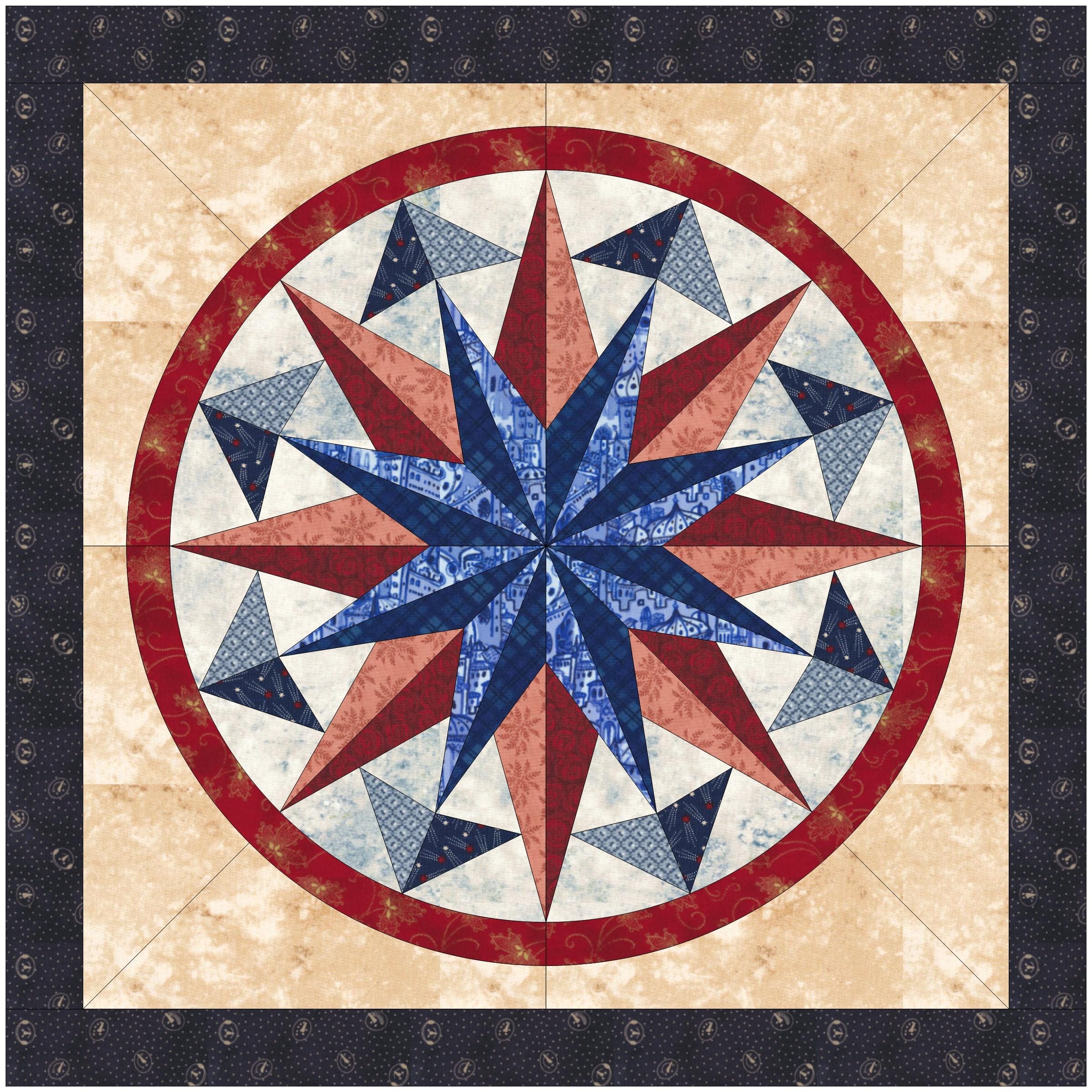 Tennessee Compass Barn Quilt Pattern Etsy Australia Tennessee Compass Barn Quilt Pattern Etsy Australia