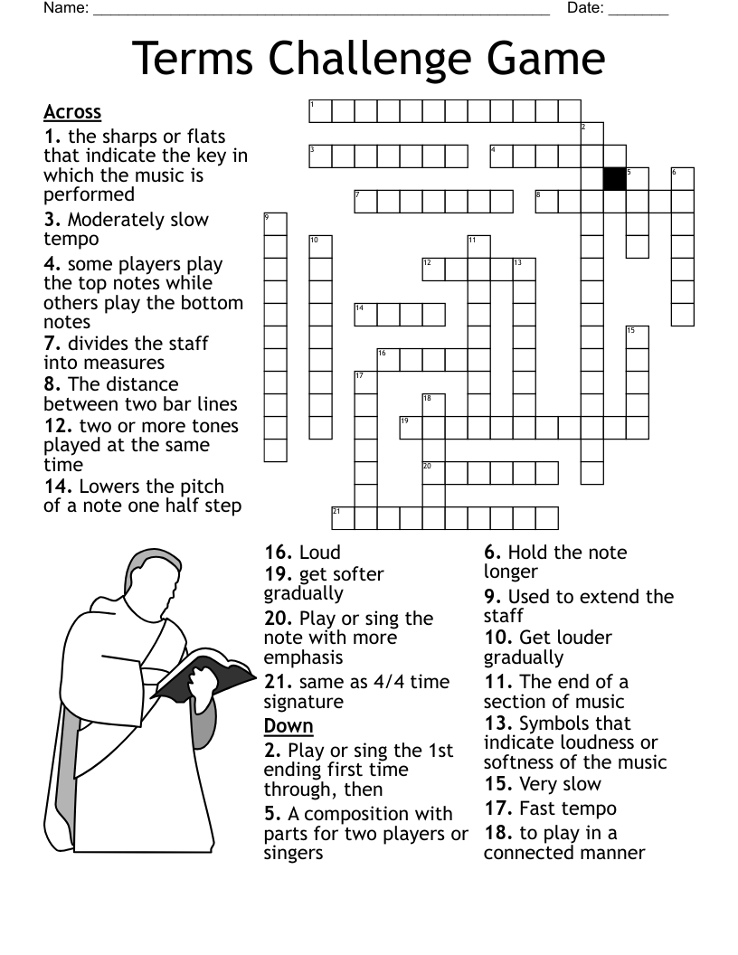 Terms Challenge Game Crossword WordMint