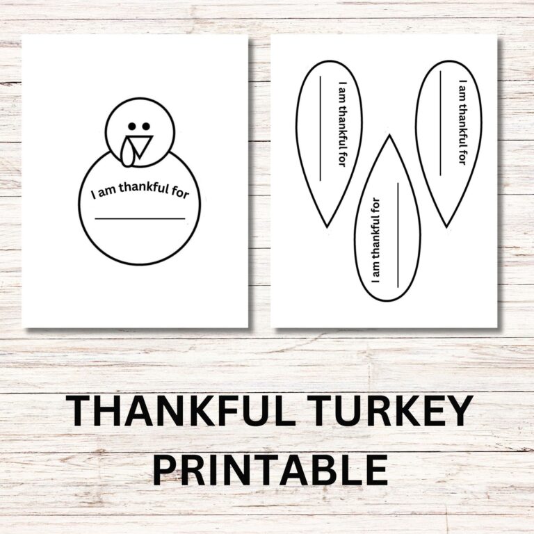 Thankful Turkey Printable Thankful Turkey I Am Thankful For I Am Thankful For Kids Activity Thanksgiving Printable Classroom Craft Etsy
