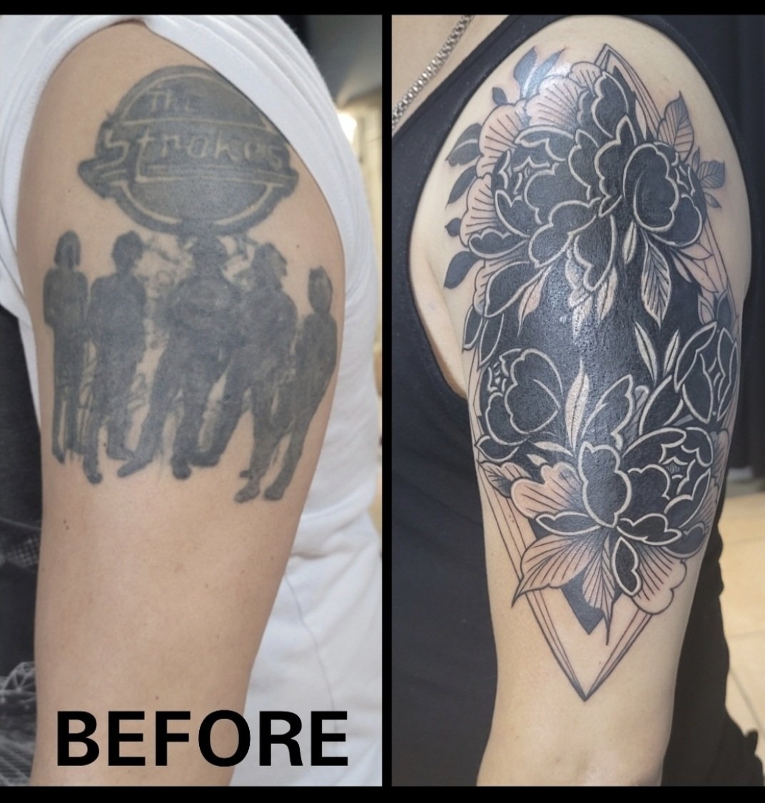 The Art Of Cover Up Tattoos Mechanical Concept Tattoo The Art Of Cover Up Tattoos Mechanical Concept Tattoo