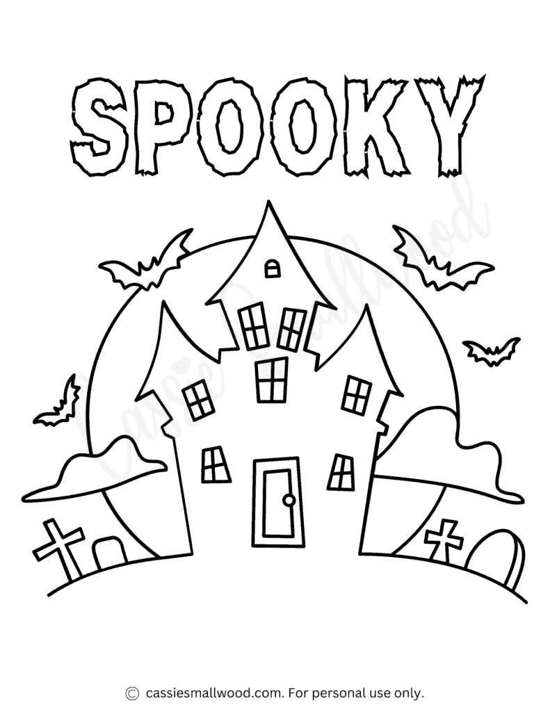 THE BEST Haunted House Coloring Pages Cassie Smallwood THE BEST Haunted House Coloring Pages Cassie Smallwood