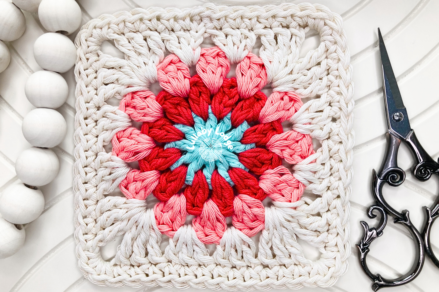 The Granny Flower Square Crochet Tutorial