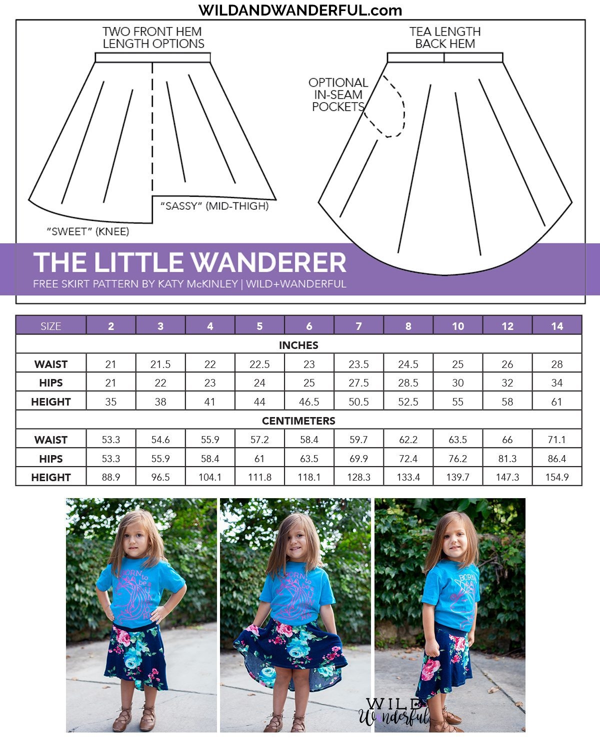 The Little Wanderer Skirt A Free PDF Sewing Pattern From Wild Wanderful Wild Wanderful The Little Wanderer Skirt A Free PDF Sewing Pattern From Wild Wanderful Wild Wanderful