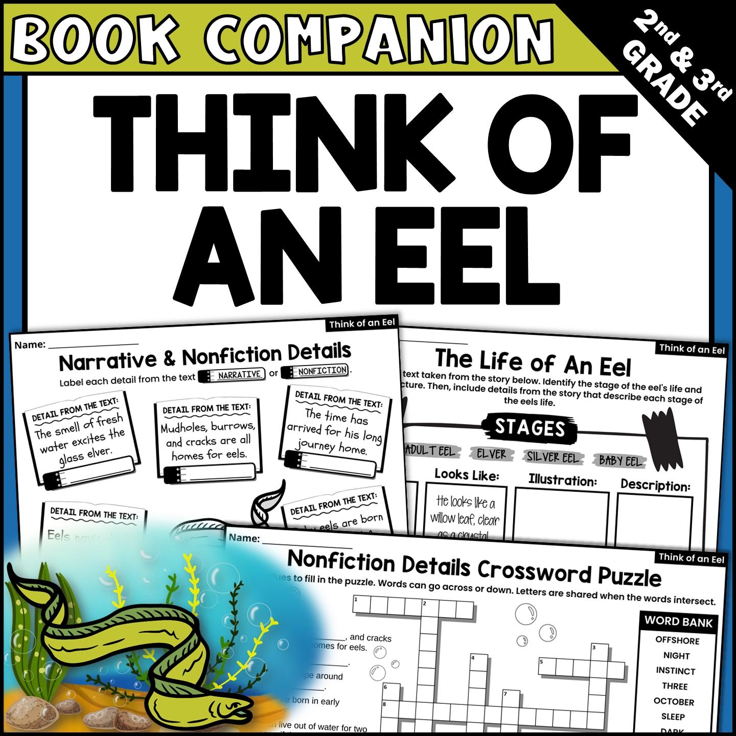 Think Of An Eel Interactive Read aloud Activities And Book Companion Etsy Think Of An Eel Interactive Read aloud Activities And Book Companion Etsy