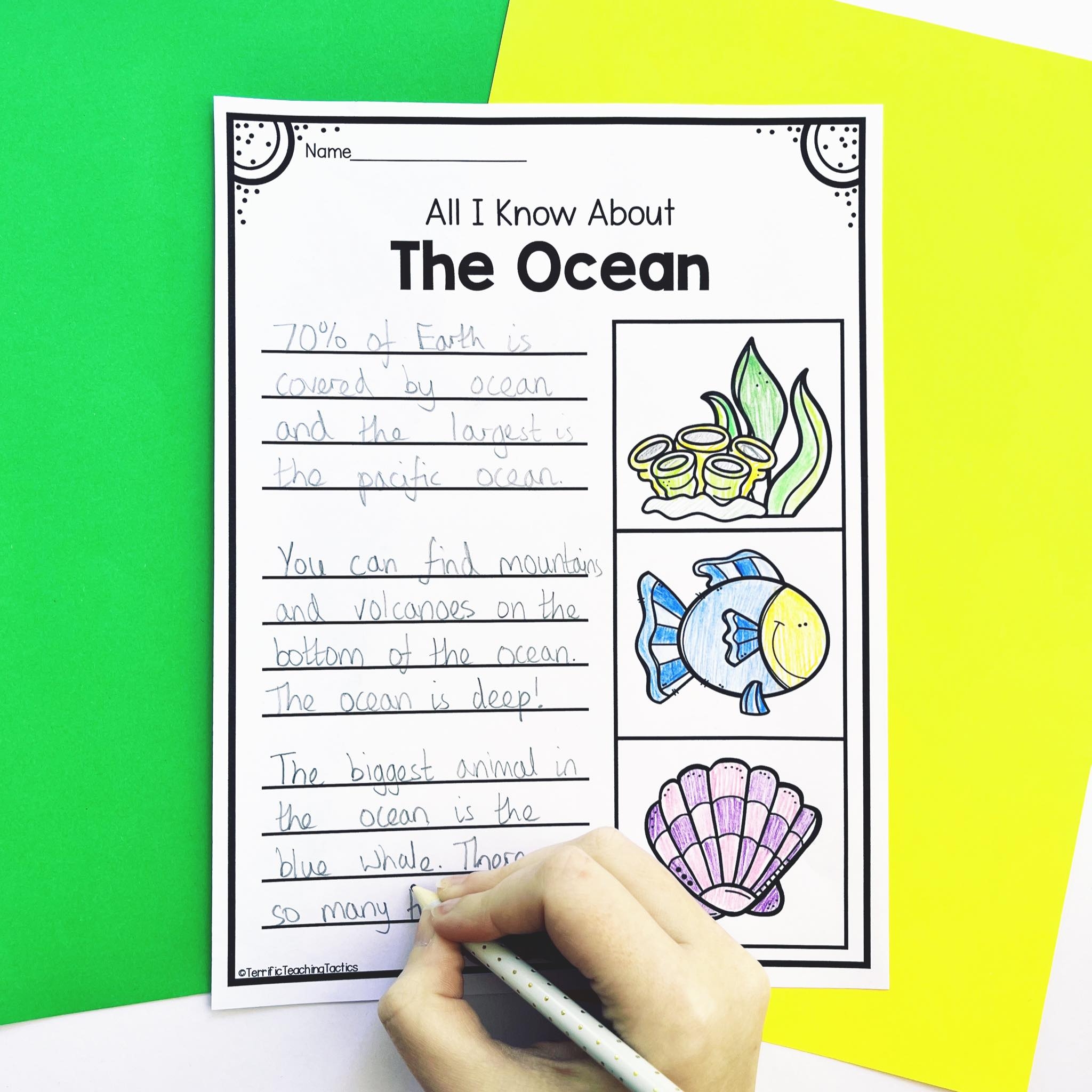 3rd grade writing worksheets