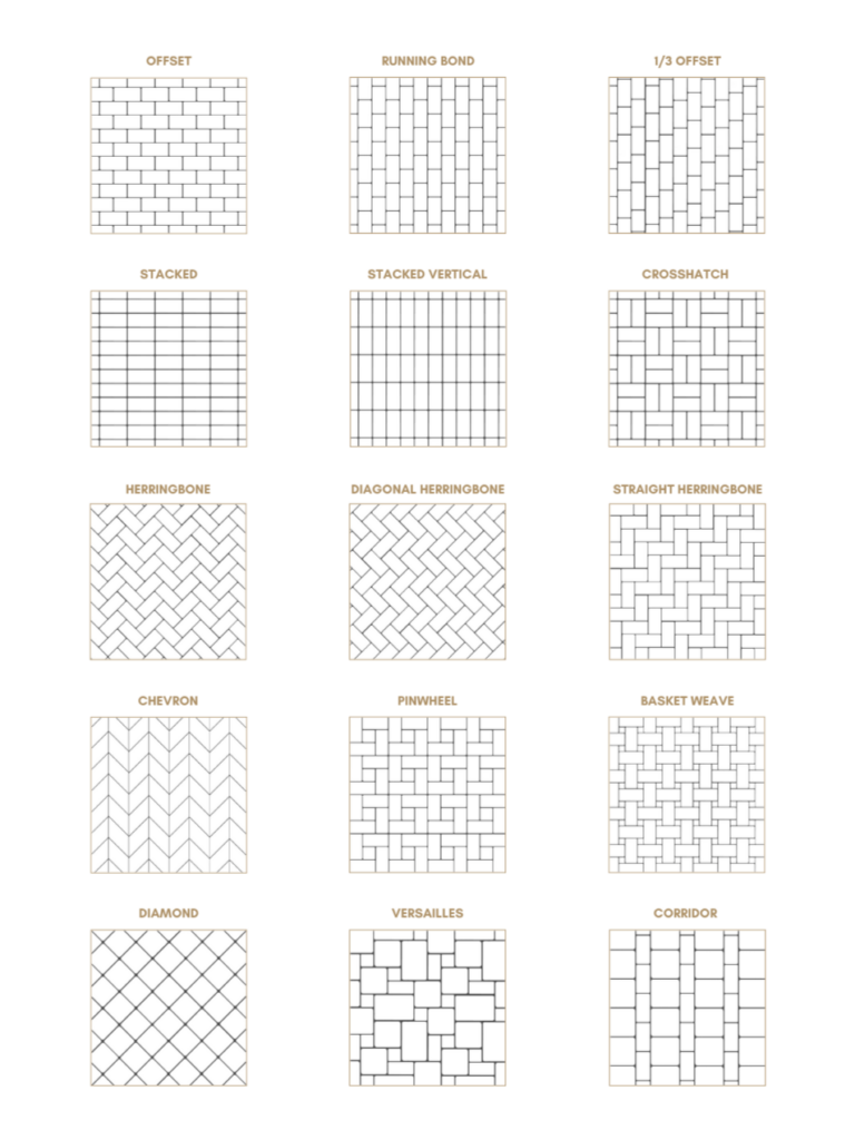 1/3 offset tile pattern 1/3 offset tile pattern