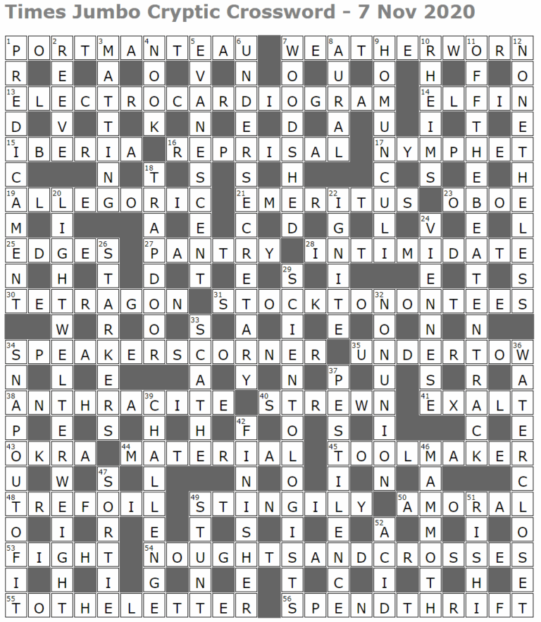 Times Jumbo Cryptic Crossword 1467 Lucian Poll s Web Ramblings