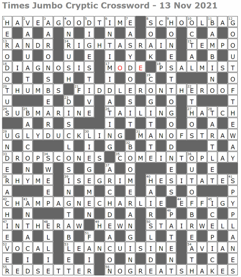 Times Jumbo Cryptic Crossword 1526 Lucian Poll s Web Ramblings