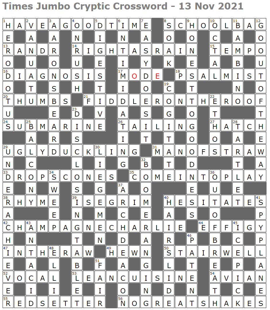 Times Jumbo Cryptic Crossword 1526 Lucian Poll s Web Ramblings
