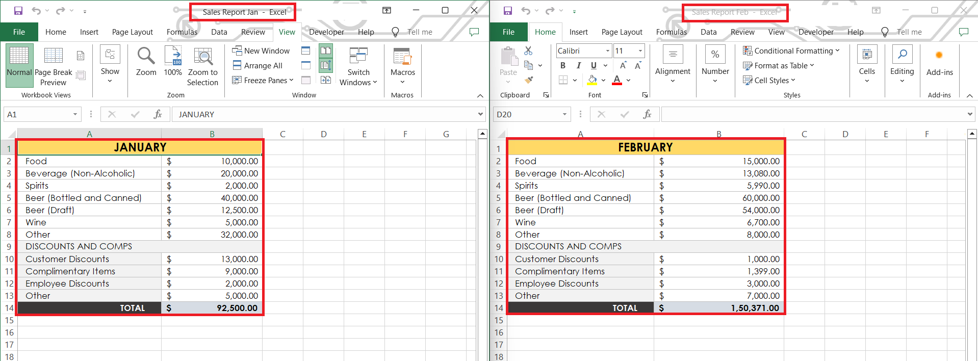 Top 4 Methods To Compare Two Excel Files For Differences MyExcelOnline