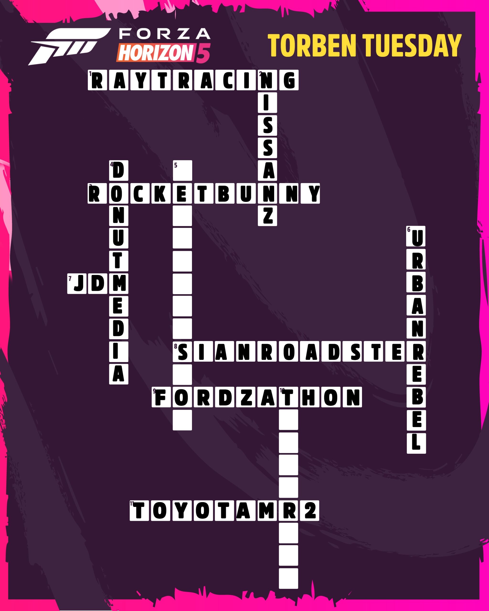 Torben Tuesday Crossword Puzzle Page 3 FH5 Discussion Official Forza Community Forums Torben Tuesday Crossword Puzzle Page 3 FH5 Discussion Official Forza Community Forums