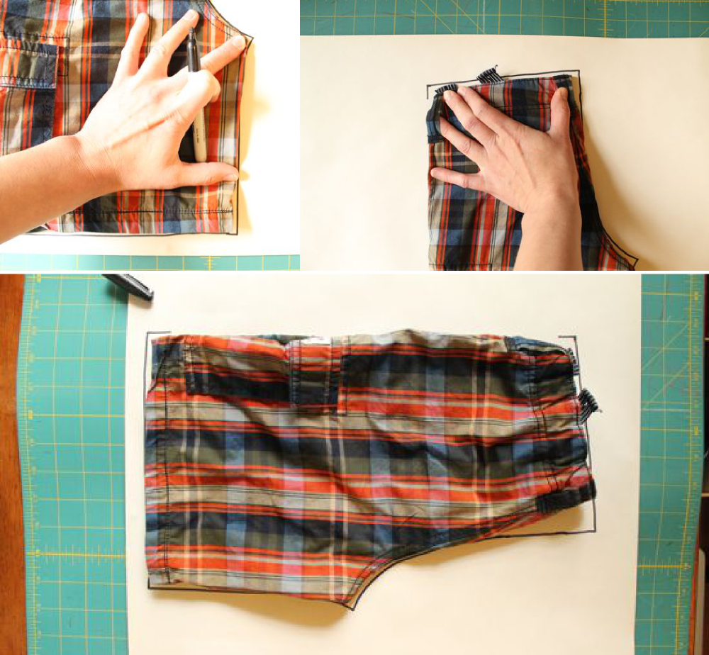 Trace And Make Shorts Pattern Made By Rae