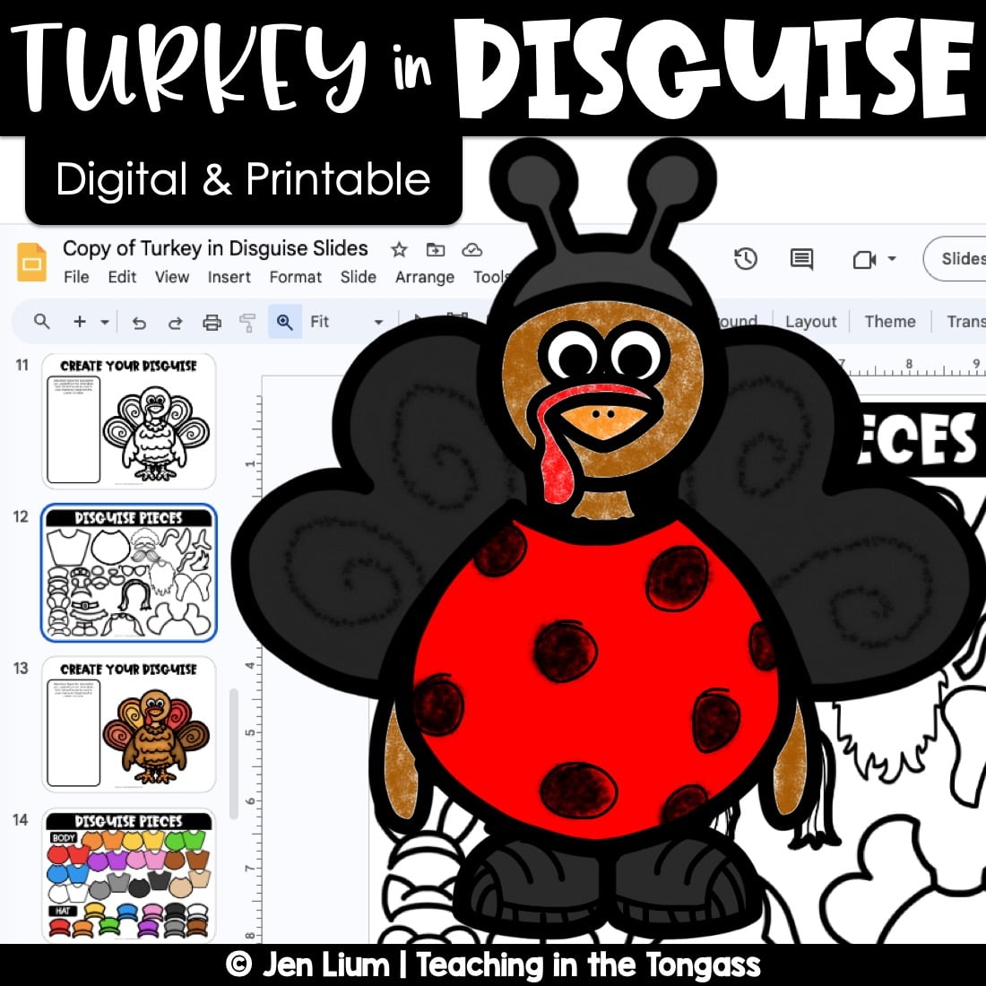 disguise a turkey template printable