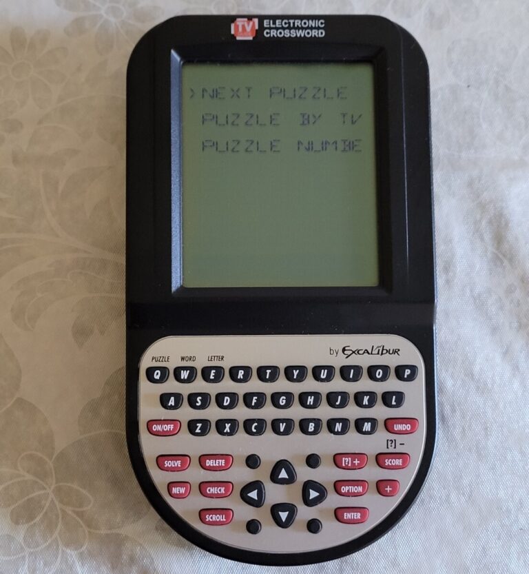 TV Guide Electronic Crossword Handheld Game Excalibur With Instructions EBay