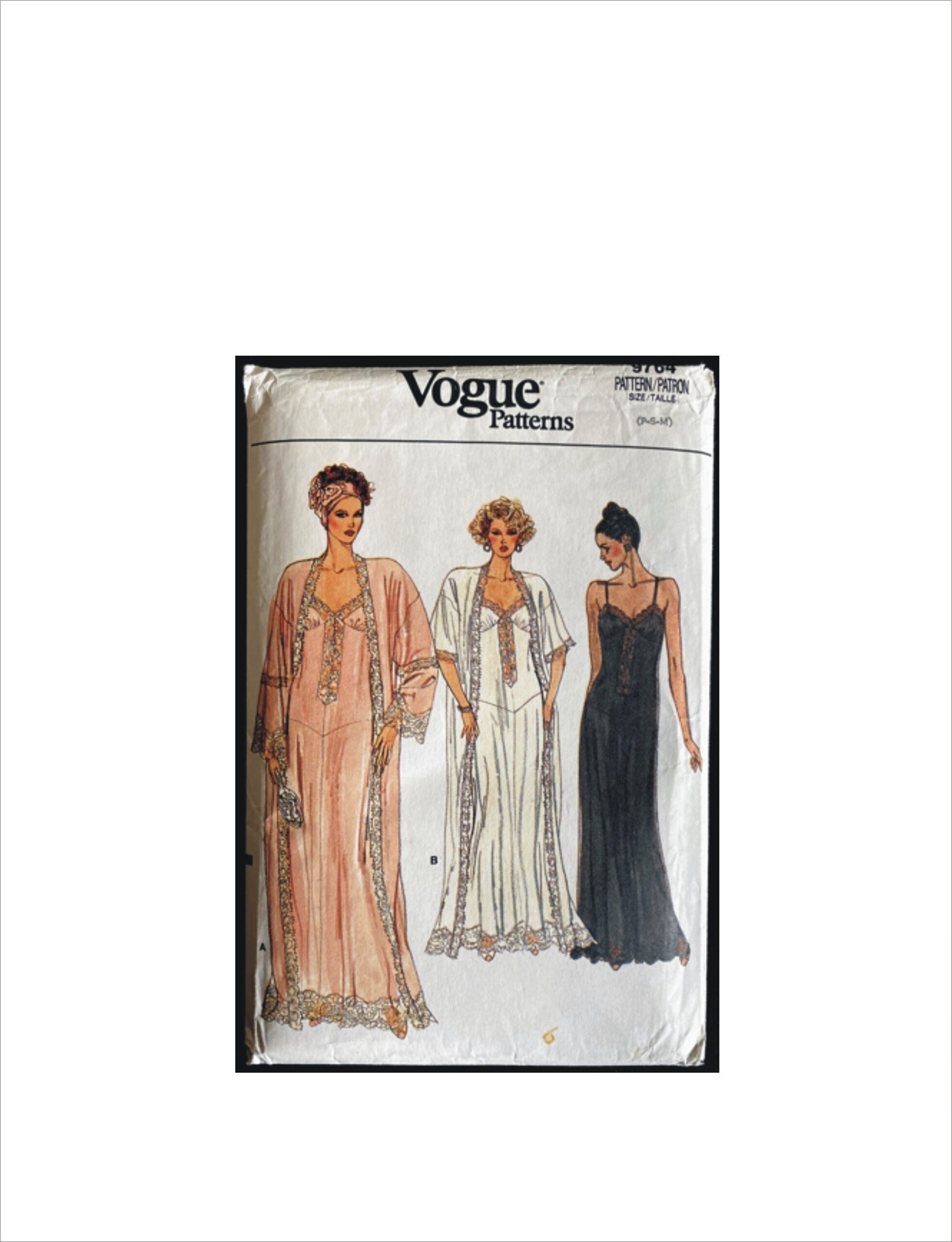vogue 7254 lingerie gown and robe pattern vogue 7254 lingerie gown and robe pattern