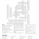 US Cities Crossword WordMint