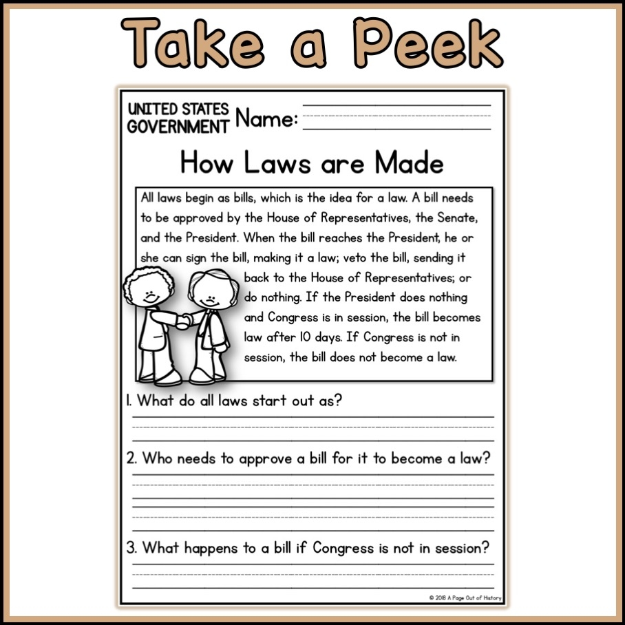 US Government Social Studies Reading Comprehension Passages K 2 Made By Teachers US Government Social Studies Reading Comprehension Passages K 2 Made By Teachers