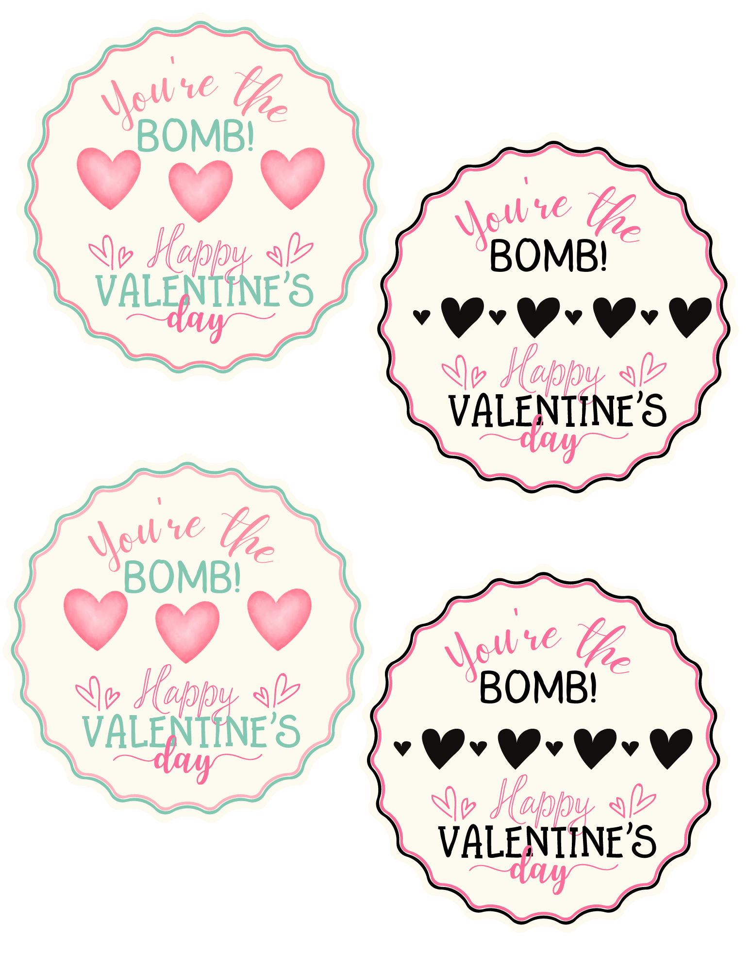template free printable valentine tags template free printable valentine tags