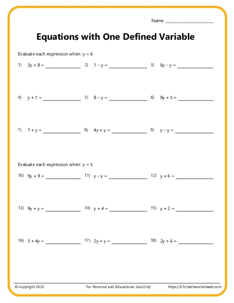 one-step equations worksheets one-step equations worksheets