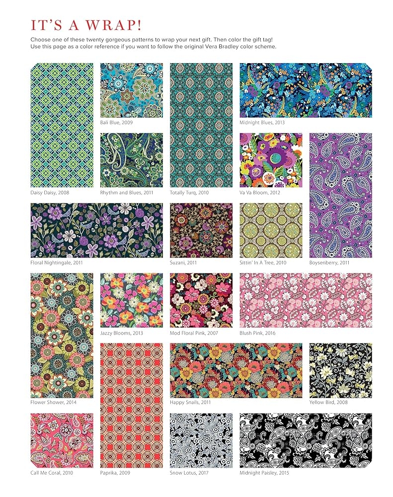 Vera Bradley Oh Happy Day Wrapping Paper 20 Sheets To Craft Wrap Love Design Originals 18 inch X 24 inch Patterns Perfect For Celebration Gifts Plus 20 Ready to Color Gift Cards Wrapping Tips Vera Bradley Oh Happy Day Wrapping Paper 20 Sheets To Craft Wrap Love Design Originals 18 inch X 24 inch Patterns Perfect For Celebration Gifts Plus 20 Ready to Color Gift Cards Wrapping Tips