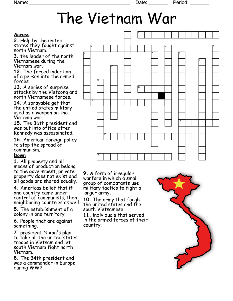 Vietnam Crossword WordMint Vietnam Crossword WordMint
