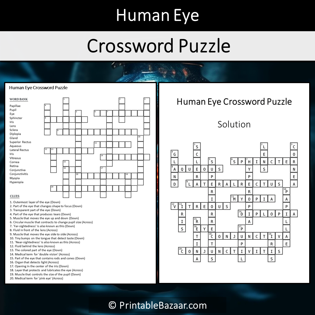 part of the eye crossword clue part of the eye crossword clue