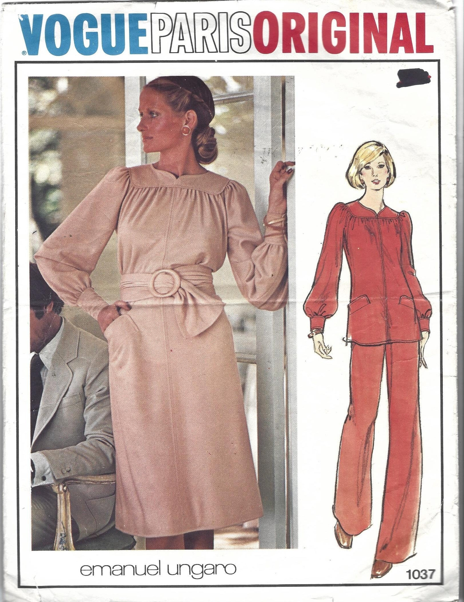 Vogue Sewing Pattern 1037 Paris Original EMANUEL UNGARO Vintage Dress Tunic And Pants Size 10 Etsy Vogue Sewing Pattern 1037 Paris Original EMANUEL UNGARO Vintage Dress Tunic And Pants Size 10 Etsy