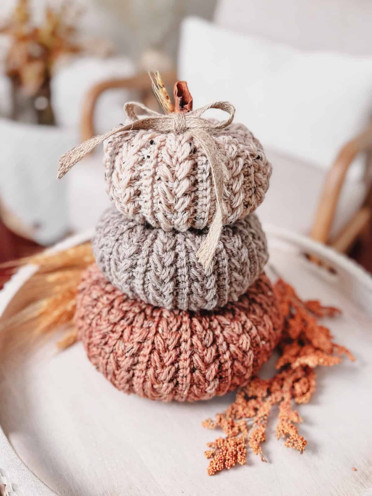 Wheat Stitch Crochet Pumpkin Trio Free Pattern Free Crochet Pattern Wheat Stitch Crochet Pumpkin Trio Free Pattern Free Crochet Pattern