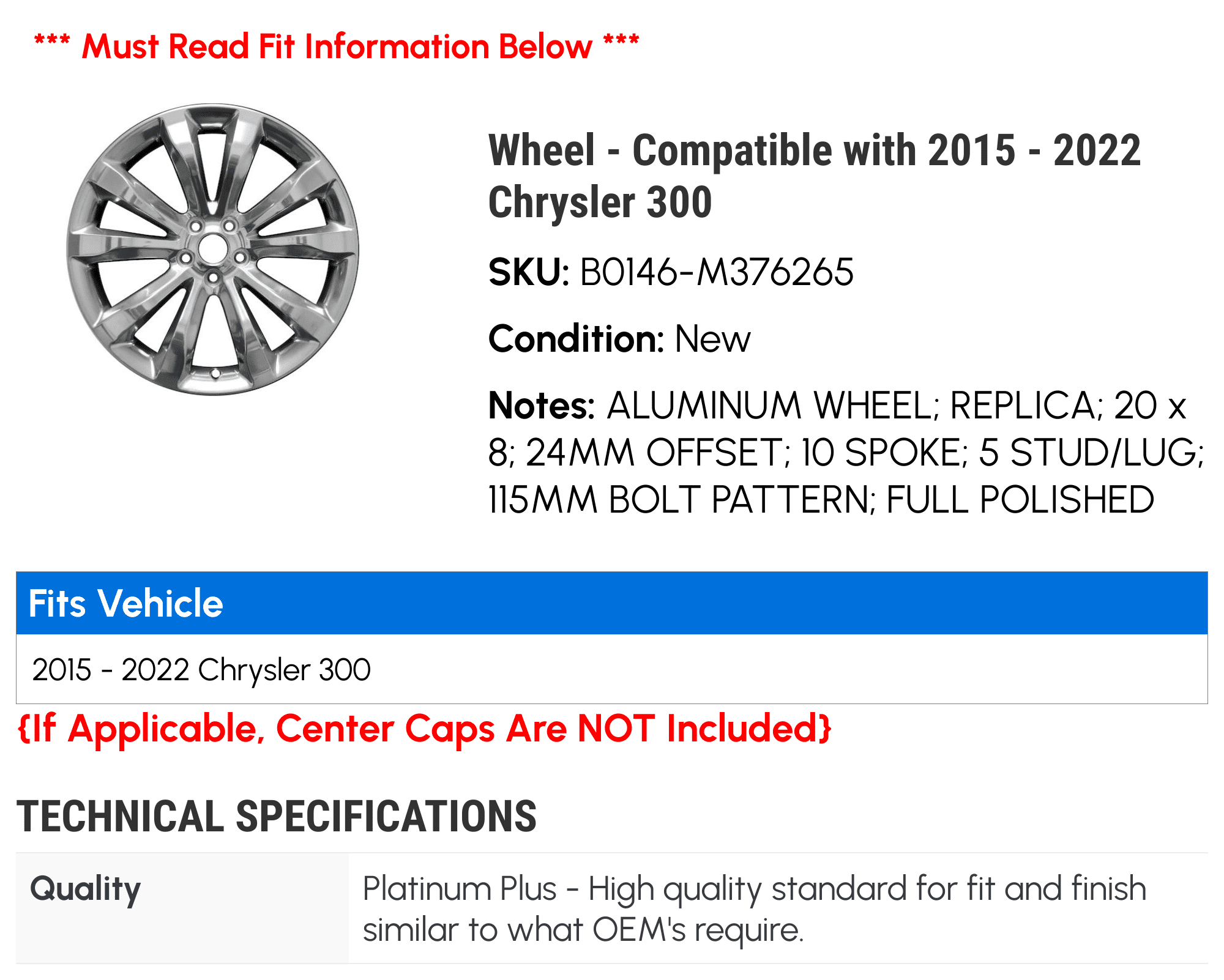 300 chrysler lug pattern