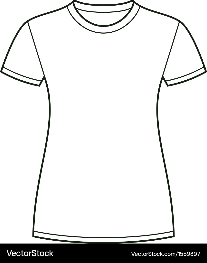 White T Shirt Template Royalty Free Vector Image White T Shirt Template Royalty Free Vector Image