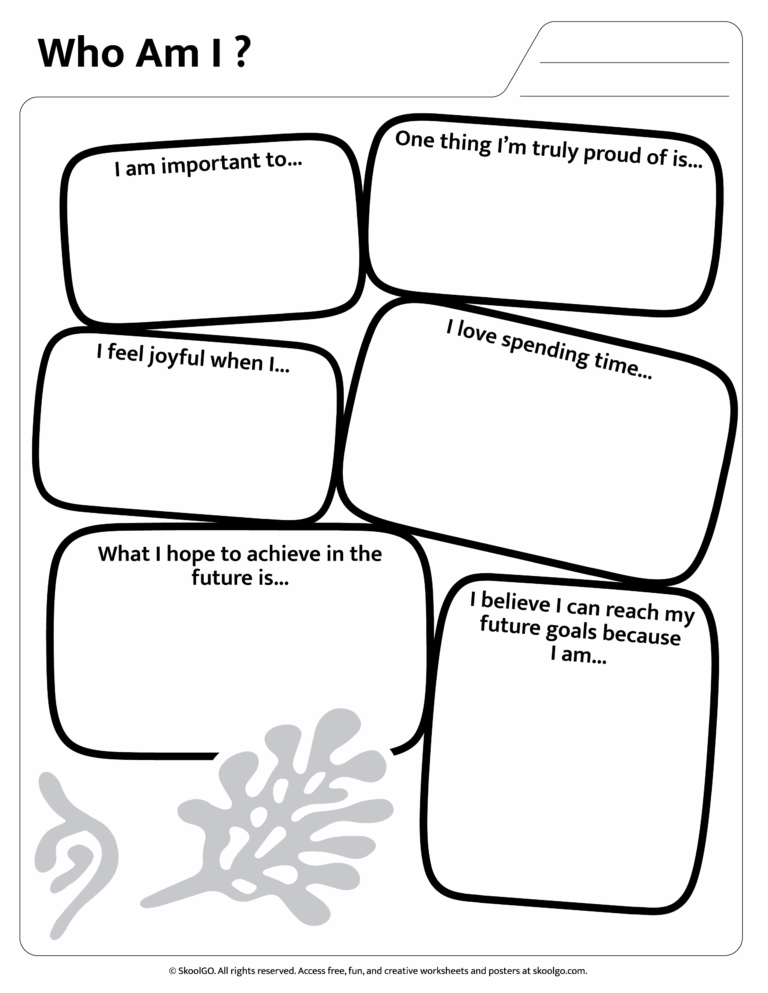 Who Am I Free Printable Worksheet For Grades K 2