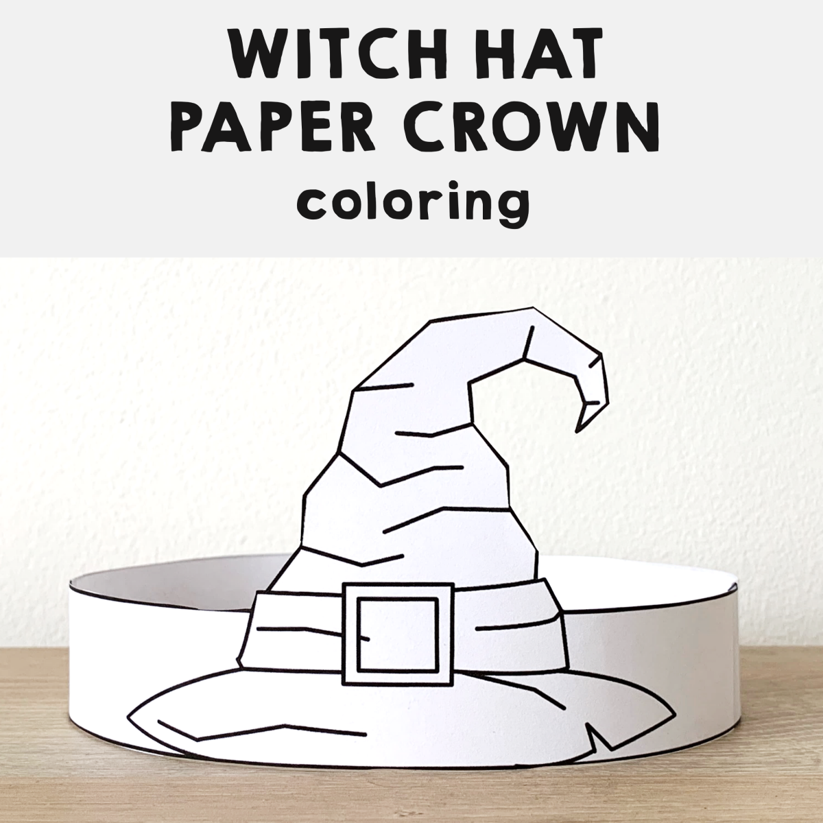 Witch Hat Paper Crown Printable Coloring Halloween Spooky Craft Activity Made By Teachers Witch Hat Paper Crown Printable Coloring Halloween Spooky Craft Activity Made By Teachers