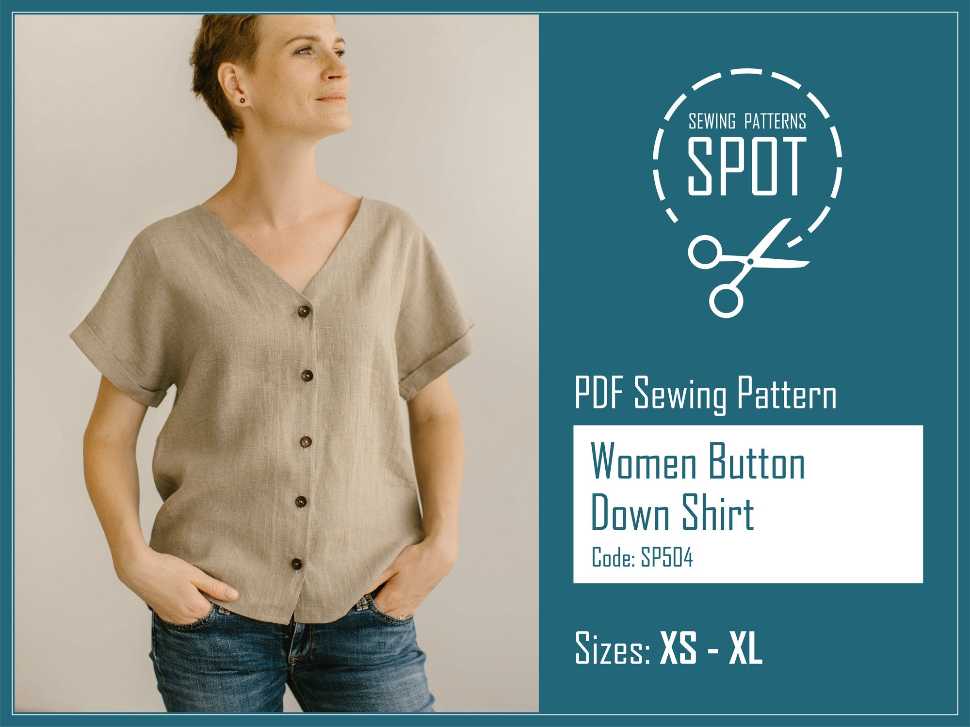 Women Button Up Shirt PDF Sewing Pattern Instand Download XS XL Womens Shirt Sewing Patterns Short Sleeves Linen Blouse Sewing Gift Etsy Women Button Up Shirt PDF Sewing Pattern Instand Download XS XL Womens Shirt Sewing Patterns Short Sleeves Linen Blouse Sewing Gift Etsy