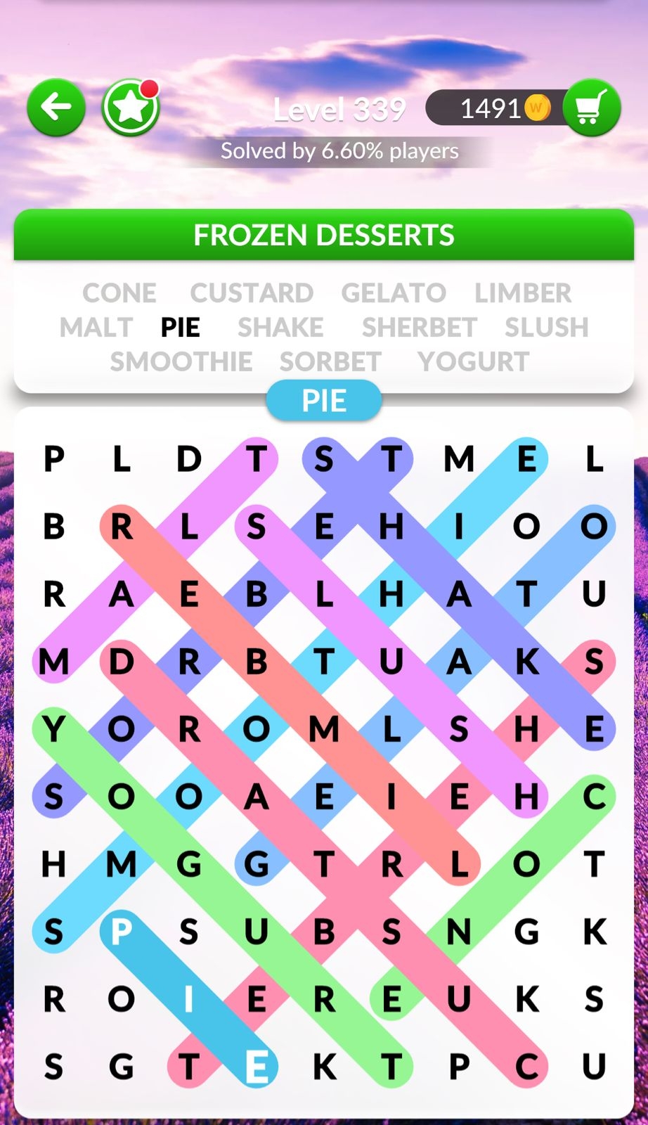 Word Search Explorer Level 339 Frozen Desserts Answers Word Search Explorer Level 339 Frozen Desserts Answers