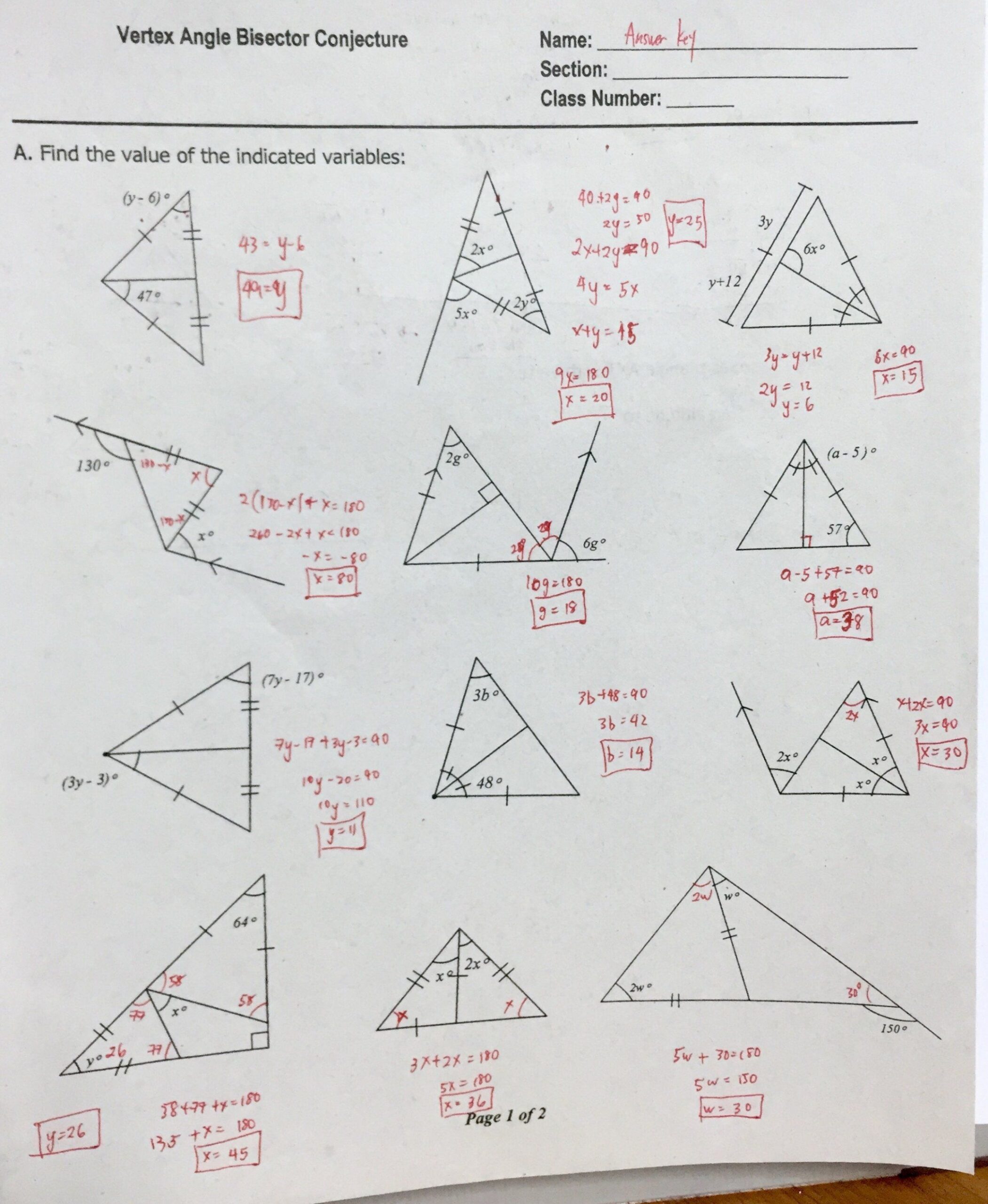 Worksheet Triangle Sum And Exterior Angle Theorem Geometry Worksheets Library Worksheet Triangle Sum And Exterior Angle Theorem Geometry Worksheets Library