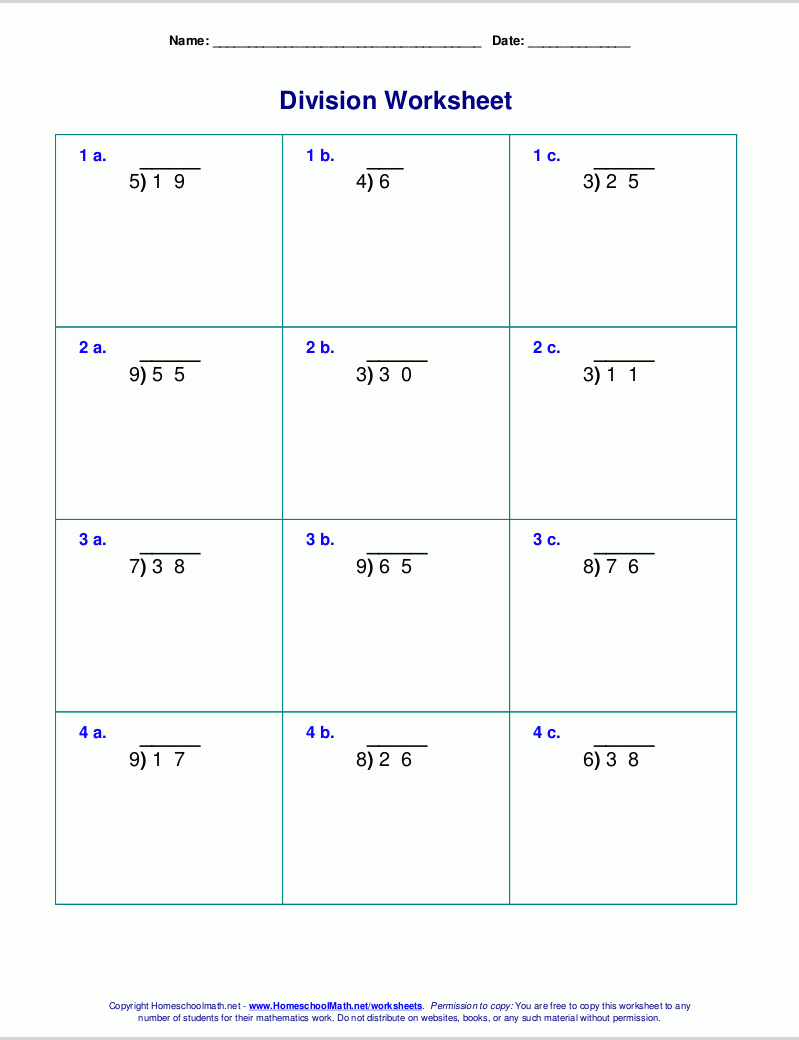 Worksheets For Division With Remainders Worksheets For Division With Remainders