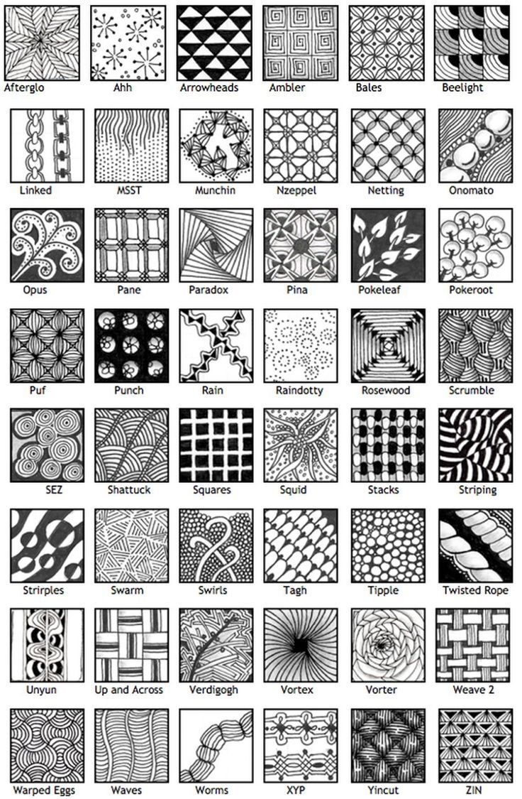 Zentangle Patterns Collection